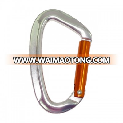 25KN D Type Mountain Climbing Straight Gate Aluminum Carabiner