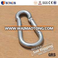 high quality SS316 Metal Carabiner snap dog chain swivel carabiner hook